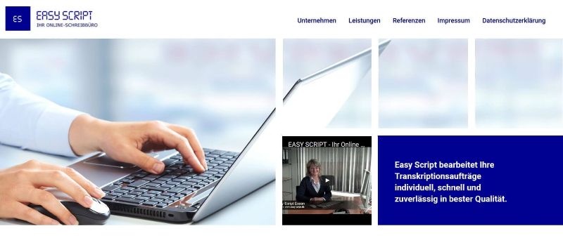 Bild von Ihr zuverlässiger Schreibservice in Essen: Easy Script Online-Schreibbüro