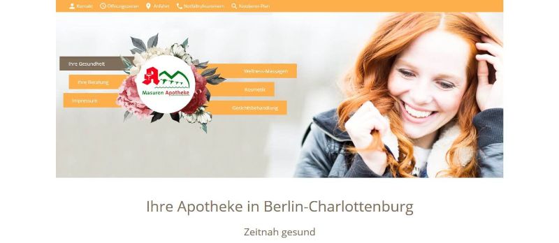 Bild von Apotheke mit Wellnessfaktor in Berlin-Charlottenburg: Masuren-Apotheke, Jutta Krebs e.K.