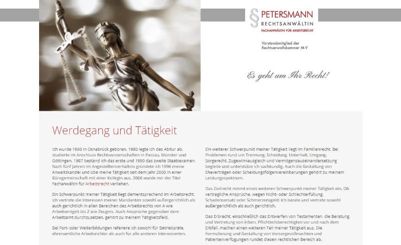 Unterstützung im Familienrecht: Rechtsanwältin Christa Petersmann in Rostock