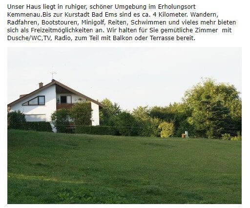 Bild von Pension Taunusblick in Kemmenau